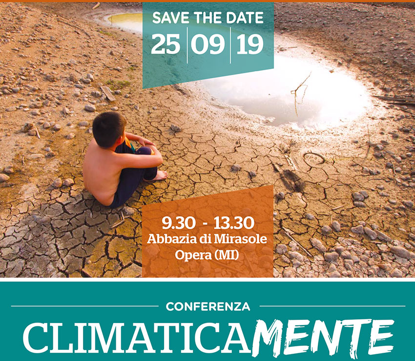 Scopri di più sull'articolo Save the date –  25 settembre 2019 – CLIMATICAMENTE